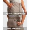 imageMens Golf Dress Shorts 7quot 9quot Stretch Casual Work Flat Front Shorts for Men with 3 Pockets Quick DryCarbon Dust
