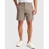 imageMens Golf Dress Shorts 7quot 9quot Stretch Casual Work Flat Front Shorts for Men with 3 Pockets Quick DryCarbon Dust
