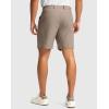 imageMens Golf Dress Shorts 7quot 9quot Stretch Casual Work Flat Front Shorts for Men with 3 Pockets Quick DryCarbon Dust