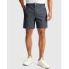 imageMens Golf Dress Shorts 7quot 9quot Stretch Casual Work Flat Front Shorts for Men with 3 Pockets Quick DryDark Grey