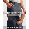 imageMens Golf Dress Shorts 7quot 9quot Stretch Casual Work Flat Front Shorts for Men with 3 Pockets Quick DryDark Grey