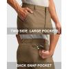 imageMens Golf Dress Shorts 7quot 9quot Stretch Casual Work Flat Front Shorts for Men with 3 Pockets Quick DryDark Khaki