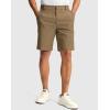imageMens Golf Dress Shorts 7quot 9quot Stretch Casual Work Flat Front Shorts for Men with 3 Pockets Quick DryDark Khaki