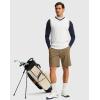 imageMens Golf Dress Shorts 7quot 9quot Stretch Casual Work Flat Front Shorts for Men with 3 Pockets Quick DryDark Khaki