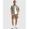 imageMens Golf Dress Shorts 7quot 9quot Stretch Casual Work Flat Front Shorts for Men with 3 Pockets Quick DryDark Khaki