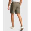 imageMens Golf Dress Shorts 7quot 9quot Stretch Casual Work Flat Front Shorts for Men with 3 Pockets Quick DryDusty Khaki