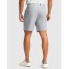 imageMens Golf Dress Shorts 7quot 9quot Stretch Casual Work Flat Front Shorts for Men with 3 Pockets Quick DryGull Gray