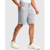 imageMens Golf Dress Shorts 7quot 9quot Stretch Casual Work Flat Front Shorts for Men with 3 Pockets Quick DryGull Gray