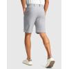 imageMens Golf Dress Shorts 7quot 9quot Stretch Casual Work Flat Front Shorts for Men with 3 Pockets Quick DryGull Gray