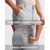imageMens Golf Dress Shorts 7quot 9quot Stretch Casual Work Flat Front Shorts for Men with 3 Pockets Quick DryGull Gray