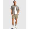 imageMens Golf Dress Shorts 7quot 9quot Stretch Casual Work Flat Front Shorts for Men with 3 Pockets Quick DryKhaki