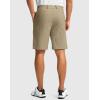 imageMens Golf Dress Shorts 7quot 9quot Stretch Casual Work Flat Front Shorts for Men with 3 Pockets Quick DryKhaki