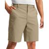 imageMens Golf Dress Shorts 7quot 9quot Stretch Casual Work Flat Front Shorts for Men with 3 Pockets Quick DryKhaki