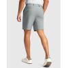 imageMens Golf Dress Shorts 7quot 9quot Stretch Casual Work Flat Front Shorts for Men with 3 Pockets Quick DryLight Grey