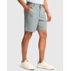 imageMens Golf Dress Shorts 7quot 9quot Stretch Casual Work Flat Front Shorts for Men with 3 Pockets Quick DryLight Grey