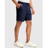 imageMens Golf Dress Shorts 7quot 9quot Stretch Casual Work Flat Front Shorts for Men with 3 Pockets Quick DryNavy