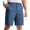 imageMens Golf Dress Shorts 7quot 9quot Stretch Casual Work Flat Front Shorts for Men with 3 Pockets Quick DrySlate Blue
