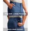 imageMens Golf Dress Shorts 7quot 9quot Stretch Casual Work Flat Front Shorts for Men with 3 Pockets Quick DrySlate Blue