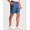 imageMens Golf Dress Shorts 7quot 9quot Stretch Casual Work Flat Front Shorts for Men with 3 Pockets Quick DrySlate Blue
