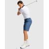 imageMens Golf Dress Shorts 7quot 9quot Stretch Casual Work Flat Front Shorts for Men with 3 Pockets Quick DrySlate Blue