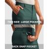 imageMens Golf Dress Shorts 7quot 9quot Stretch Casual Work Flat Front Shorts for Men with 3 Pockets Quick DrySpruce Green
