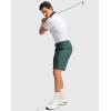 imageMens Golf Dress Shorts 7quot 9quot Stretch Casual Work Flat Front Shorts for Men with 3 Pockets Quick DrySpruce Green