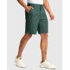 imageMens Golf Dress Shorts 7quot 9quot Stretch Casual Work Flat Front Shorts for Men with 3 Pockets Quick DrySpruce Green
