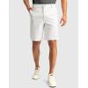 imageMens Golf Dress Shorts 7quot 9quot Stretch Casual Work Flat Front Shorts for Men with 3 Pockets Quick DryWhite