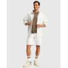 imageMens Golf Dress Shorts 7quot 9quot Stretch Casual Work Flat Front Shorts for Men with 3 Pockets Quick DryWhite