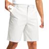 imageMens Golf Dress Shorts 7quot 9quot Stretch Casual Work Flat Front Shorts for Men with 3 Pockets Quick DryWhite