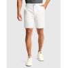 imageMens Golf Dress Shorts 7quot 9quot Stretch Casual Work Flat Front Shorts for Men with 3 Pockets Quick DryWhite