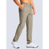 imageMens Golf Pants  30quot32quot34quot Slim Fit Stretch Lightweight Dress Pants for Men with Zipper Pockets Casual WorkCarbon Dust