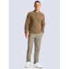 imageMens Golf Pants  30quot32quot34quot Slim Fit Stretch Lightweight Dress Pants for Men with Zipper Pockets Casual WorkCarbon Dust