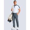 imageMens Golf Pants  30quot32quot34quot Slim Fit Stretch Lightweight Dress Pants for Men with Zipper Pockets Casual WorkDusty Blue