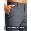 imageMens Golf Pants  30quot32quot34quot Slim Fit Stretch Lightweight Dress Pants for Men with Zipper Pockets Casual WorkDusty Blue