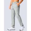 imageMens Golf Pants  30quot32quot34quot Slim Fit Stretch Lightweight Dress Pants for Men with Zipper Pockets Casual WorkHalo Grey