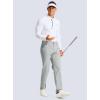 imageMens Golf Pants  30quot32quot34quot Slim Fit Stretch Lightweight Dress Pants for Men with Zipper Pockets Casual WorkHalo Grey