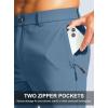 imageMens Golf Pants  30quot32quot34quot Slim Fit Stretch Lightweight Dress Pants for Men with Zipper Pockets Casual WorkSlate Blue