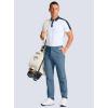 imageMens Golf Pants  30quot32quot34quot Slim Fit Stretch Lightweight Dress Pants for Men with Zipper Pockets Casual WorkSlate Blue