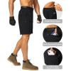 imageMens Hiking Cargo Shorts Stretch Quick Dry Outdoor Tactical Shorts for Men with Multi Pocket for Fishing CasualBlack