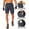 imageMens Hiking Cargo Shorts Stretch Quick Dry Outdoor Tactical Shorts for Men with Multi Pocket for Fishing CasualDark Gray