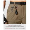 imageMens Hiking Cargo Shorts Stretch Quick Dry Outdoor Tactical Shorts for Men with Multi Pocket for Fishing CasualDark Khaki