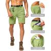 imageMens Hiking Cargo Shorts Stretch Quick Dry Outdoor Tactical Shorts for Men with Multi Pocket for Fishing CasualGreenery