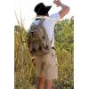 imageMens Hiking Cargo Shorts Stretch Quick Dry Outdoor Tactical Shorts for Men with Multi Pocket for Fishing CasualKhaki