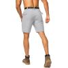 imageMens Hiking Cargo Shorts Stretch Quick Dry Outdoor Tactical Shorts for Men with Multi Pocket for Fishing CasualLight Grey