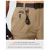 imageMens Hiking Cargo Shorts Stretch Quick Dry Outdoor Tactical Shorts for Men with Multi Pocket for Fishing CasualMud