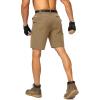 imageMens Hiking Cargo Shorts Stretch Quick Dry Outdoor Tactical Shorts for Men with Multi Pocket for Fishing CasualMud