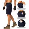 imageMens Hiking Cargo Shorts Stretch Quick Dry Outdoor Tactical Shorts for Men with Multi Pocket for Fishing CasualNavy
