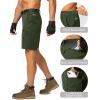 imageMens Hiking Cargo Shorts Stretch Quick Dry Outdoor Tactical Shorts for Men with Multi Pocket for Fishing CasualOlive