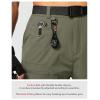 imageMens Hiking Cargo Shorts Stretch Quick Dry Outdoor Tactical Shorts for Men with Multi Pocket for Fishing CasualSlate Green